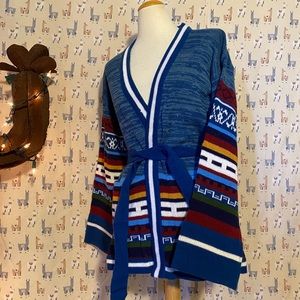 Vtg southwestern bell sleeve cardigan S